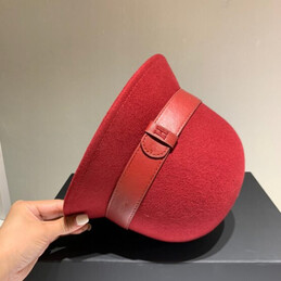 Replica Hermes Burgundy H Belt Bucket Hat