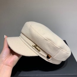 Replica Hermes beige baker boy cap
