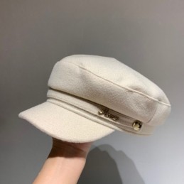 Replica Hermes beige baker boy cap