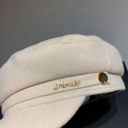 Replica Hermes beige baker boy cap