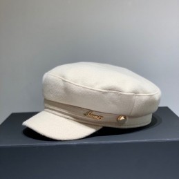 Replica Hermes beige baker boy cap