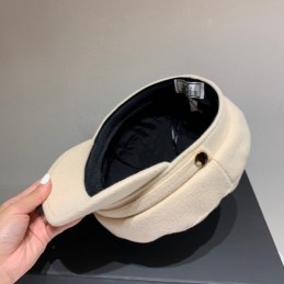 Replica Hermes beige baker boy cap