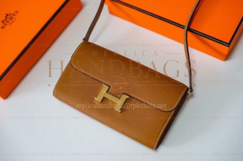Replica Hermes Brown Constance Long To Go Wallet