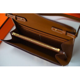 Replica Hermes Brown Constance Long To Go Wallet