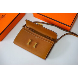 Replica Hermes Brown Constance Long To Go Wallet