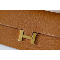 Replica Hermes Brown Constance Long To Go Wallet