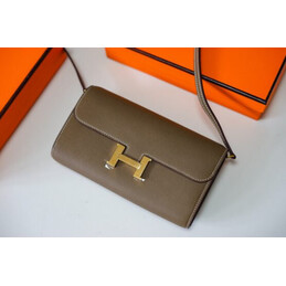 Replica Hermes Gray Constance Long To Go Wallet
