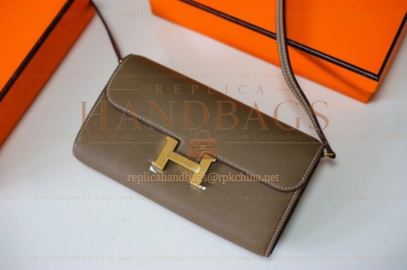 Replica Hermes Gray Constance Long To Go Wallet