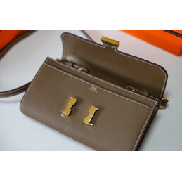 Replica Hermes Gray Constance Long To Go Wallet