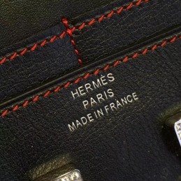 Replica Hermes Black Constance Compact Wallet