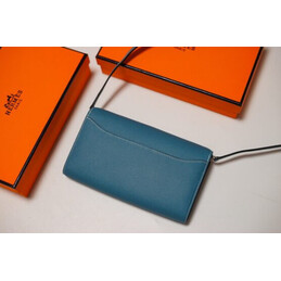 Replica Hermes Blue Constance Long To Go Wallet