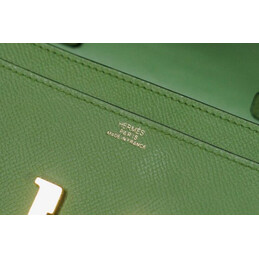 Replica Hermes Green Constance To Go Wallet Silver H Hardware