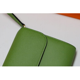Replica Hermes Green Constance To Go Wallet Silver H Hardware