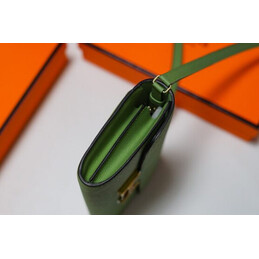 Replica Hermes Green Constance To Go Wallet Silver H Hardware