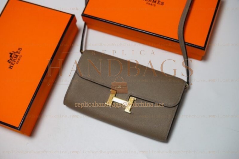 Replica Hermes Etoupe Gray Constance Long To Go Wallet