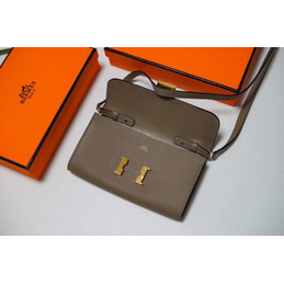 Replica Hermes Etoupe Gray Constance Long To Go Wallet