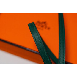 Replica Hermes Dark Green Constance To Go Wallet Silver H Hardware