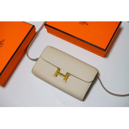 Replica Hermes Cream Constance Long To Go Wallet