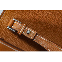 Replica Hermes Orange Brown Kelly Depeches 25 Pouch