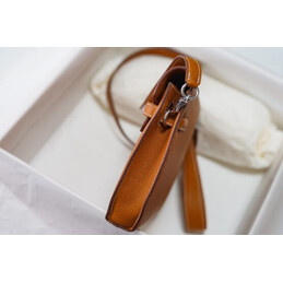 Replica Hermes Orange Brown Kelly Depeches 25 Pouch