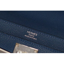 Replica Hermes Navy Blue Kelly Depeches 25 Pouch
