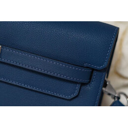 Replica Hermes Navy Blue Kelly Depeches 25 Pouch