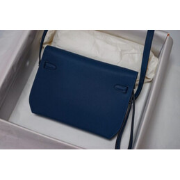 Replica Hermes Navy Blue Kelly Depeches 25 Pouch