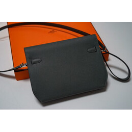 Replica Hermes Dark Green Kelly Depeches 25 Pouch