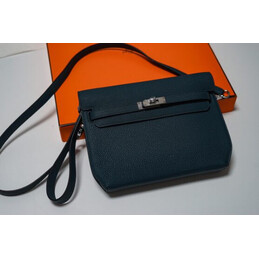 Replica Hermes Teal Kelly Depeches 25 Pouch