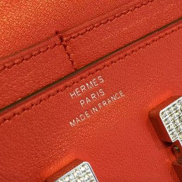 Replica Hermes Red Constance Compact Wallet