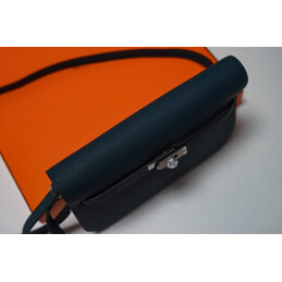 Replica Hermes Teal Kelly Depeches 25 Pouch