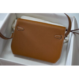 Replica Hermes Tan Kelly Depeches 25 Pouch Palladium Hardware