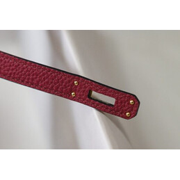 Replica Hermes Burgundy Kelly Depeches 25 Pouch Gold Hardware