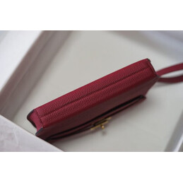 Replica Hermes Burgundy Kelly Depeches 25 Pouch Gold Hardware
