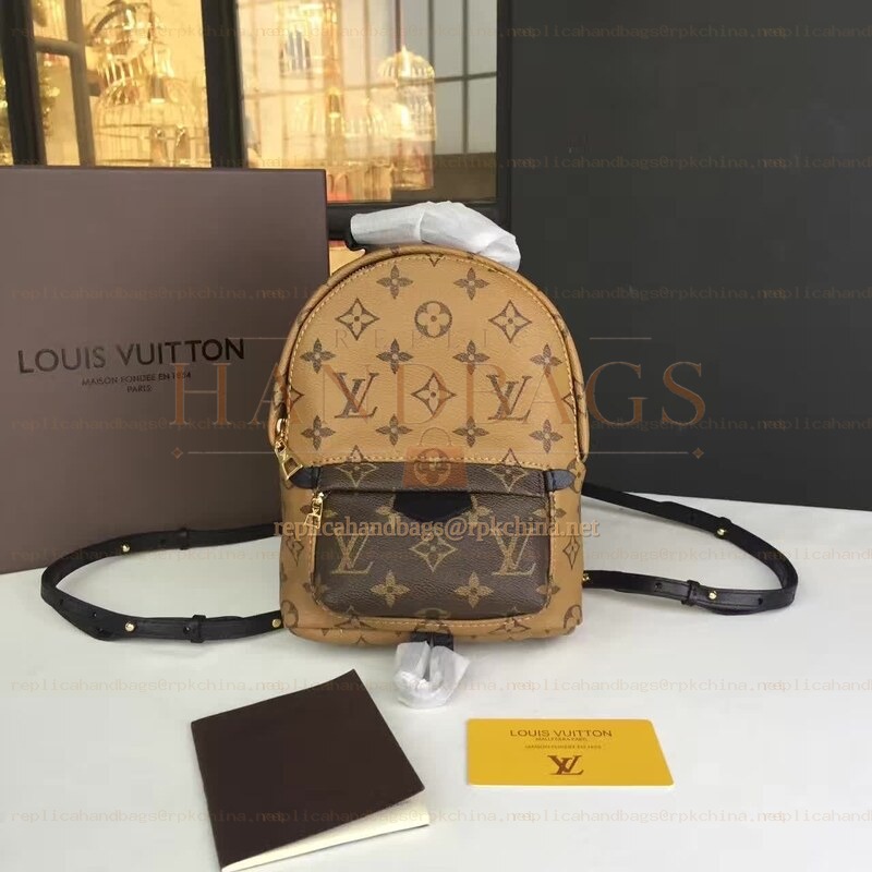 Replica Louis Vuitton Reverse Monogram Palm Springs Backpack Mini