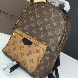 Replica Louis Vuitton Brown Reverse Monogram Palm Springs Backpack PM