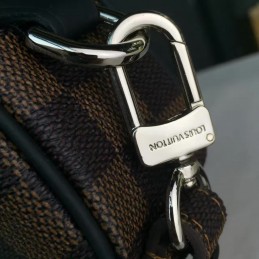 Replica Louis Vuitton Brown Damier Ebene Tiger Patch Pochette Volga