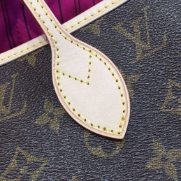 Replica Louis Vuitton Brown Monogram Pink Interior Neverfull MM