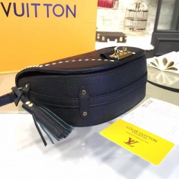 Replica Louis Vuitton Black White Stitch Junot Crossbody Bag