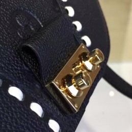 Replica Louis Vuitton Black White Stitch Junot Crossbody Bag