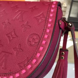 Replica Louis Vuitton Burgundy White Stitch Junot Crossbody Bag