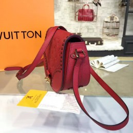 Replica Louis Vuitton Red Black Stitch Junot Crossbody Bag