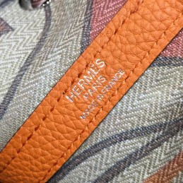 Replica Hermes Navy Tan Garden Party 36 Bag