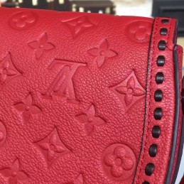 Replica Louis Vuitton Red Black Stitch Junot Crossbody Bag