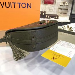 Replica Louis Vuitton Gray Pink Stitch Junot Crossbody Bag