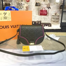 Replica Louis Vuitton Gray Pink Stitch Junot Crossbody Bag