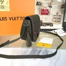 Replica Louis Vuitton Gray Pink Stitch Junot Crossbody Bag