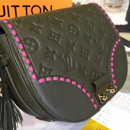 Replica Louis Vuitton Gray Pink Stitch Junot Crossbody Bag