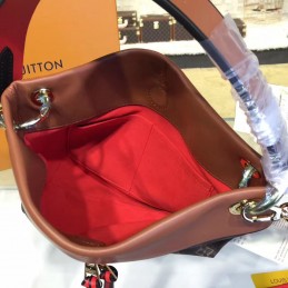 Replica Louis Vuitton Brown Monogram Burgundy Tuileries Besace