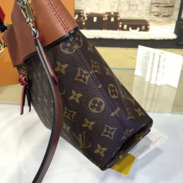 Replica Louis Vuitton Brown Monogram Burgundy Tuileries Besace